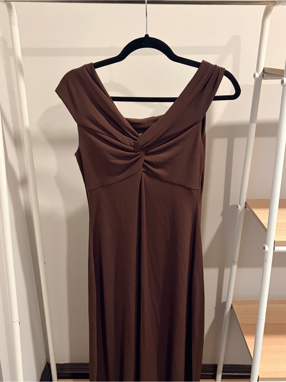 Old Navy Brown Twist-Front Maxi Dress